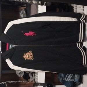VINTAGE Polo zip up hoodie